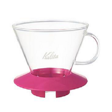 Glass Wave Dripper 185 (CherryPink) Kalita Wave Dripper